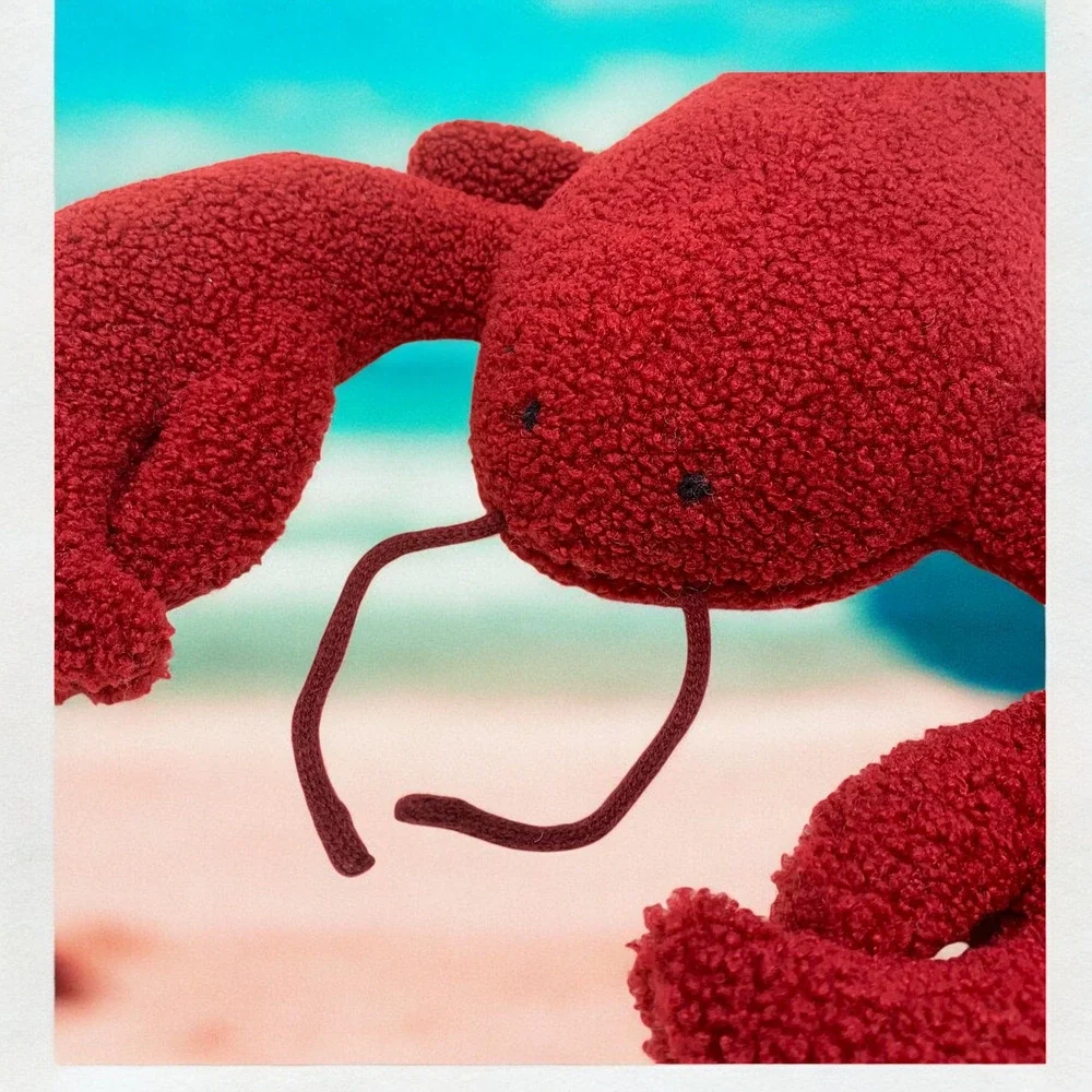 NWT Pottery Barn LARRY the LOBSTER Beachy Coastal Nautical Shaped Pillow NEW